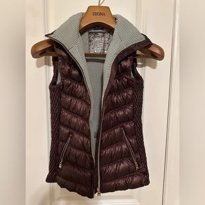 NWOT Calvin Klein Puffer Vest - red wine / burgundy puffer vest